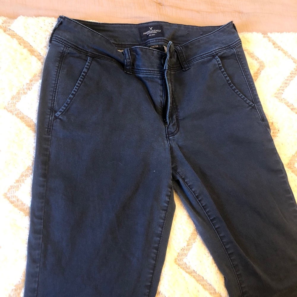 Size 8 American Eagle kick boot khaki pants